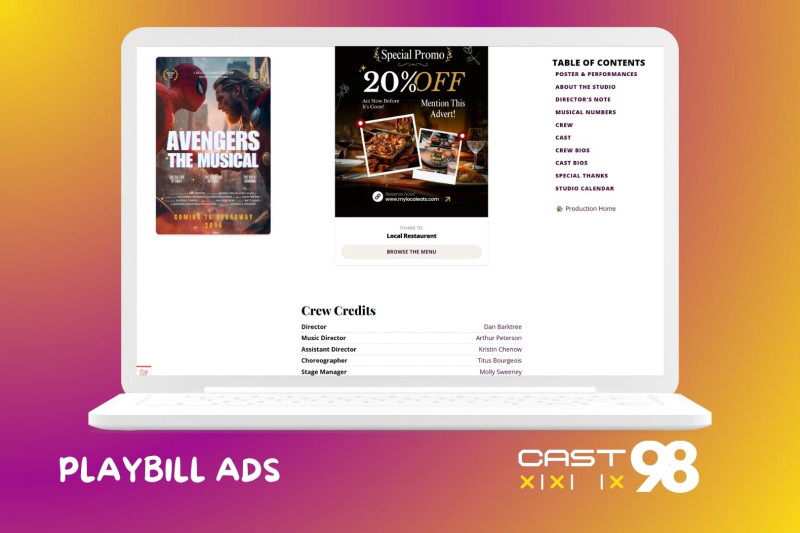 Playbill Software | Cast98