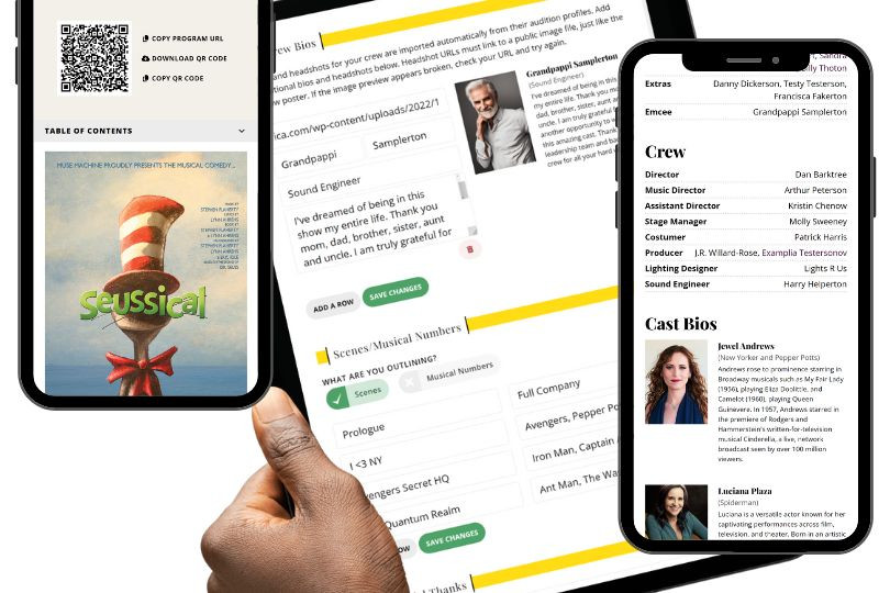 Digital Playbill Creator Software | Cast98